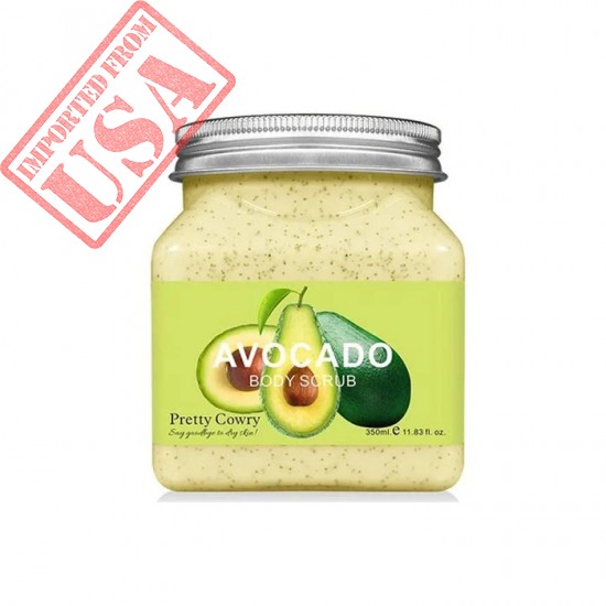 Pretty Cowry Deep Cleansing Exfoliator Avocado Face and Body scrub 350ml