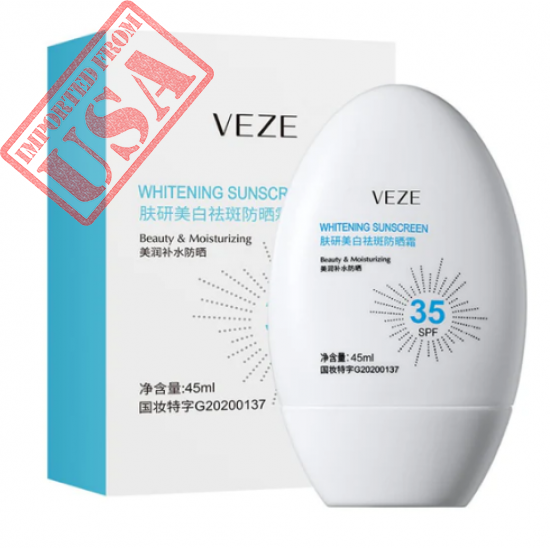 VEZE Whitening Sunscreen Spf35 Waterproof Sun Protection