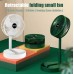 Portable Desk Fan,Foldable Fan Pedestal Stand Floor Fan Adjustable Height