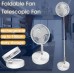 Portable Desk Fan,Foldable Fan Pedestal Stand Floor Fan Adjustable Height