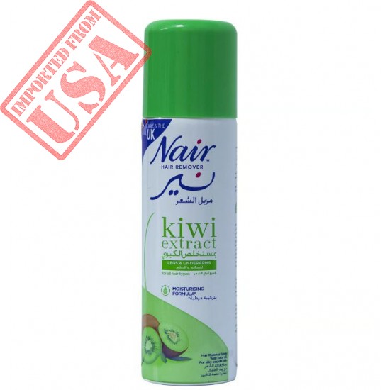 Nair Hair Removal Spray Men and Women With Baby Oil For Kiwi Fragrance 200 ML - Guaranteed Result, Best Quality Hair Removal Spray