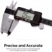 Neiko 01407A Electronic Digital Caliper Stainless Steel Body with Large LCD Screen | 0 - 6 Inches | Inch/Fractions/Millimeter Conversion,Silver/Black