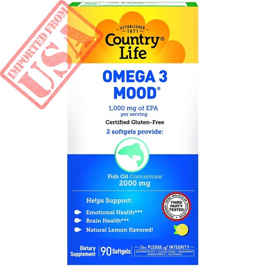 Country Life Omega 3 Mood -- 90 Softgels