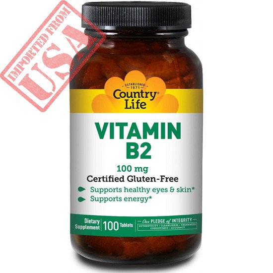 Country Life Vitamin B-2 100 Mg, 100-Count