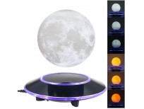 VGAzer Magnetic Levitating Moon Lamp Night Light Floating and Spinning in Air Freely with Gradually Changing LED Lights Between Yellow and White for Home,Office Decor,Unique Holiday Gifts,Night Light