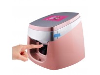 TUOSHI NP10 3d Intelligent Nail Printer Machine - Professional Digital Nail Art Printer - Support WiFi DIY USB (Pink)