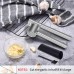 Mempedont Garlic Press Mincer - 304 Stainless Steel Garlic Crusher & Peeler Set, Detachable, Heavy-duty, Rust Proof Garlic Mincer Design for Extracts More Garlic Paste Per Clove