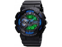 Mens Digital Sports Watch Large Face Sports Outdoor Waterproof Military Chronograph Wrist Watches for Men with Date Multifunction Tactics LED Army Stopwatch