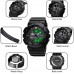 Mens Digital Sports Watch Large Face Sports Outdoor Waterproof Military Chronograph Wrist Watches for Men with Date Multifunction Tactics LED Army Stopwatch