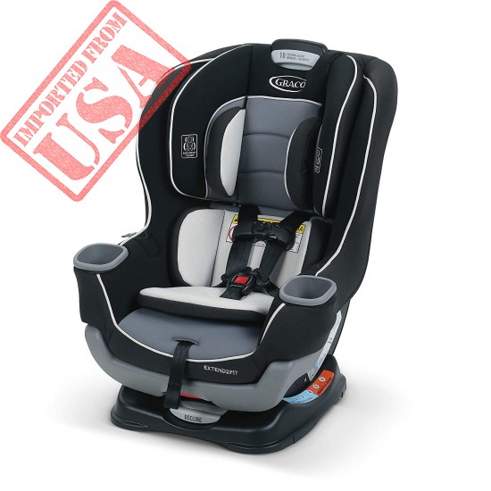 Graco Extend2Fit Convertible Car Seat, Ride Rear Facing Longer with Extend2Fit, Gotham