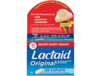 Lactaid Original Strength Lactase Enzyme Caplets, 120 Count