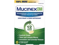 Mucinex Cough Suppressant and Expectorant, DM 12 Hr Relief Tablets, 600 mg, Multicolor