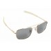 CampCo HUMVEE HMV-52B-GOLD Polarized Bayonette Style Military Sunglasses with Gray Lenses and Gold Frame, 52mm