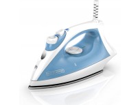 BLACK+DECKER Steam Iron with Pivoting Cord, Nonstick Soleplate, Blue, F210