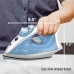 BLACK+DECKER Steam Iron with Pivoting Cord, Nonstick Soleplate, Blue, F210