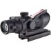 Trijicon ACOG 4 X 32 Scope Dual Illuminated Chevron .223 Ballistic Reticle, Red