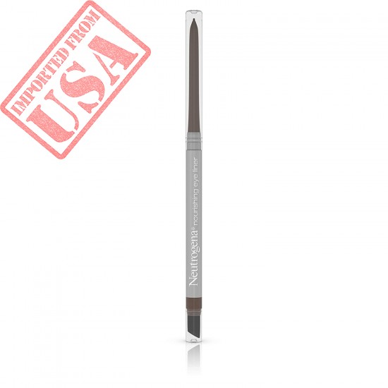 Neutrogena Nourishing Eyeliner Pencil, Built-in Sharpener for Precise Application and Smudger for Soft Smokey Look, Luminous, Nonfading and Nonsmudging Spiced Chocolate