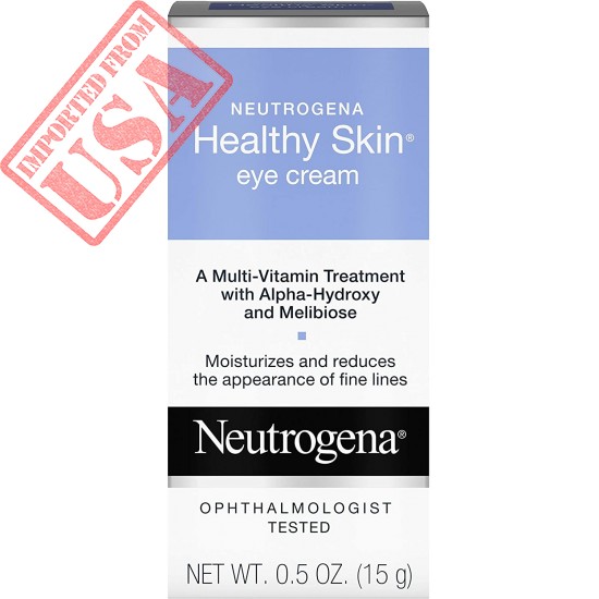 Neutrogena Healthy Skin Anti-Wrinkle Eye Cream with Alpha Hydroxy Acid (AHA), Vitamin A and Vitamin B5 - Firming Under-Eye Cream for Wrinkles and Fine Lines