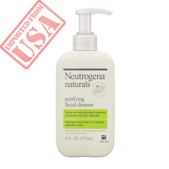 Neutrogena Naturals Purifying Daily Facial Cleanser with Natural Salicylic Acid from Willowbark Bionutrients, Hypoallergenic, Non-Comedogenic & Sulfate-, Paraben- & Phthalate-Free