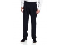 Beautiful Two Tone Herringbone Expandable Waist Pleat Front Dress Pant for Men by haggar Imported from USA