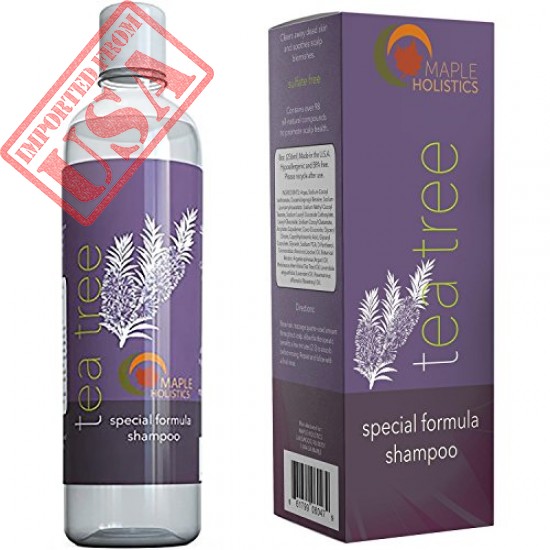 Pure Tea Tree Oil Shampoo - Natural Essential Oil Anti-Dandruff Shampoo Made In USA