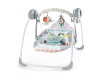 Bright Starts Whimsical Wild Portable Compact Automatic Swing with Melodies