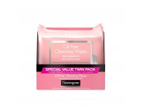 Neutrogena Twin Pack Oil Free Cleansing Wipes, Pink Grapefruit