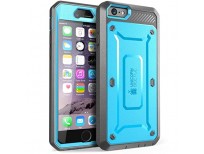 SupCase Case Compatible with iPhone 6 / 6S 4.7 Inchï¼ [Unicorn Beetle Pro] Rugged Holster Cover with Builtin Screen Protector (Blue/Gray)