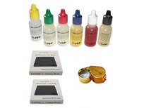 High Quliaty PuriTEST Brand GOLD SILVER TEST SET 10 14 18 22 karat SOLUTIONS +STONES (2) JEWELERS-LOOP Imported From USA