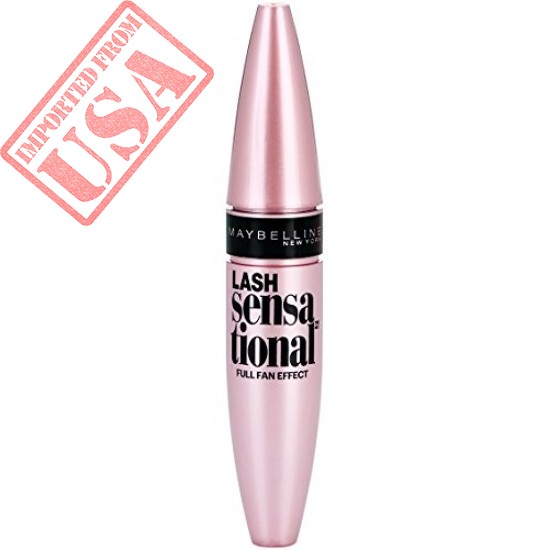 Maybelline Makeup Lash Sensational Washable Mascara, Blackest Black Volumizing Mascara, 0.32 fl oz