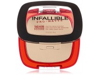 L'Oréal Paris Makeup Infallible Pro-Matte Powder, lightweight pressed face powder, 16hr shine-defying matte finish, absorbs excess oil and reduces shine, pro-look and long wear, Porcelain, 0.31 oz.