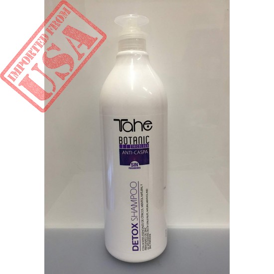 Tahe Botanic Tricology Anti-Caspa Sin Parabenes Detox Shampoo 1000ml / Anti-Dandruff Imported From USA