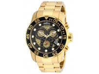 Invicta Men's 19837 Pro Diver 18k Gold Ion-Plated Stainless Steel Watch