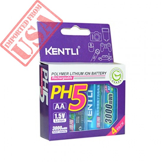 kentli 4 pieces kentli aa rechargeable battery 3000mwh