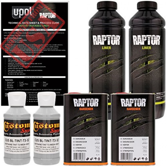 Buy U-POL Raptor Mesa Gray Urethane Spray-On Truck Bed Liner & Texture Coating Online in Pakistan