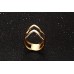 Buy Vnox 18K Gold Plated Stainless Steel Double Chevron Ring for Women Online in Pakistan