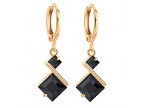 Buy 18K Gold Plated Cubic Zirconia Inlay Charming Hoop Dangle Earrings for Women by YAZILIND Imported from USA