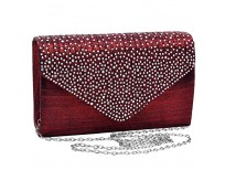 Buy Jubileens Ladies Large Evening Satin Bridal Diamante Ladies Clutch Online in Pakistan