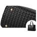 Buy Vincico Women 3 Piece Tote Bag Pu Leather Weave Handbag Shoulder Purse Bags Online in Pakistan