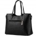 Buy Vincico Women 3 Piece Tote Bag Pu Leather Weave Handbag Shoulder Purse Bags Online in Pakistan