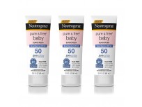 Neutrogena Pure & Free Baby Mineral Sunscreen Lotion with Broad Spectrum SPF 50 & Zinc Oxide, Water-Resistant, Hypoallergenic & Tear-Free Baby Sunscreen, Paraben