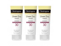 Neutrogena Sheer Zinc Oxide Dry-Touch Sunscreen Lotion with Broad Spectrum SPF 30 UVA/UVB Protection, Water-Resistant, Hypoallergenic & Non-Greasy Mineral Sunscreen