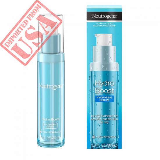 Neutrogena Hydro Boost Hydrating Hyaluronic Acid Serum, Oil-Free and Non-Comedogenic Face Serum Formula for Glowing Complexion, Oil-Free & Non-Comedogenic