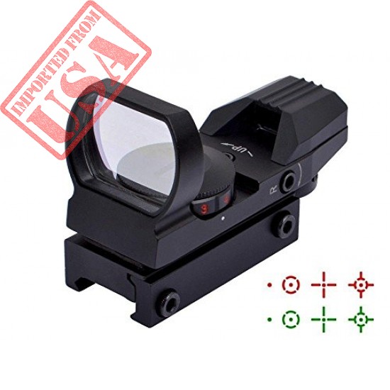 Feyachi Reflex Sight Adjustable Reticle (4 styles) Both Red and Green in one sight