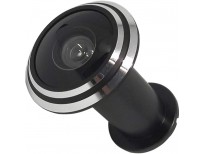 New 290 Degree Peephole Wide Angle Door Viewer in Black Imported from USA