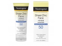 Neutrogena Sheer Zinc Oxide Dry-Touch Mineral Face Sunscreen Lotion with Broad Spectrum SPF 50, Oil-Free, Non-Comedogenic & Non-Greasy Zinc Oxide Facial Sunscreen, Hypoallergenic