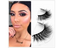 Mink 3D Lashes Dramatic Makeup Strip Eyelashes 100% Siberian Fur Fake Eyelashes Hand-made False Eyelashes 1 Pair Package Miss Kiss (3D04)