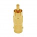 Buy Gold Plated BNC Female to RCA Phono Male Plug Adapter imported from USA