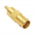 Buy Gold Plated BNC Female to RCA Phono Male Plug Adapter imported from USA