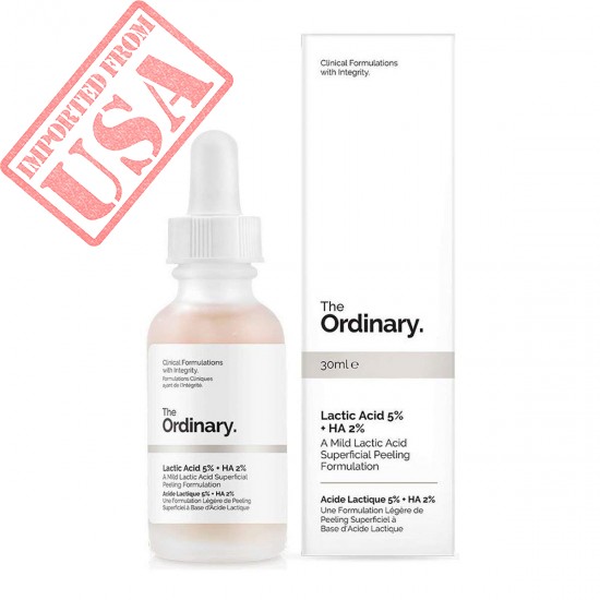 The Ordinary Lactic Acid 5% + Ha 2% 30ml - A Mild Lactic Acid Superficial Peeling Formulation